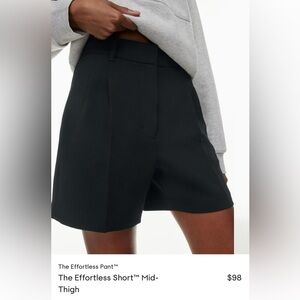 Aritzia The Effortless Short Mid-Thigh in black- Size 2